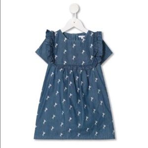 Chloe Kids Horse Print Ruffle Dress - 18mo. - NWT